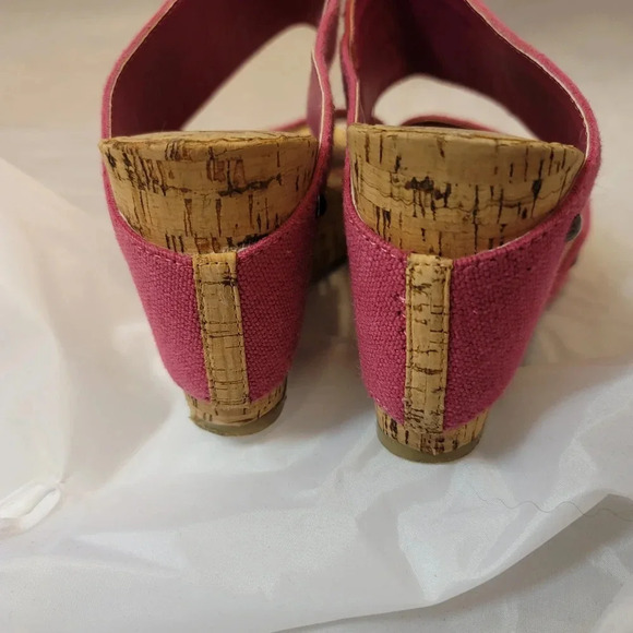 Pink canvas wedge - Picture 7 of 10